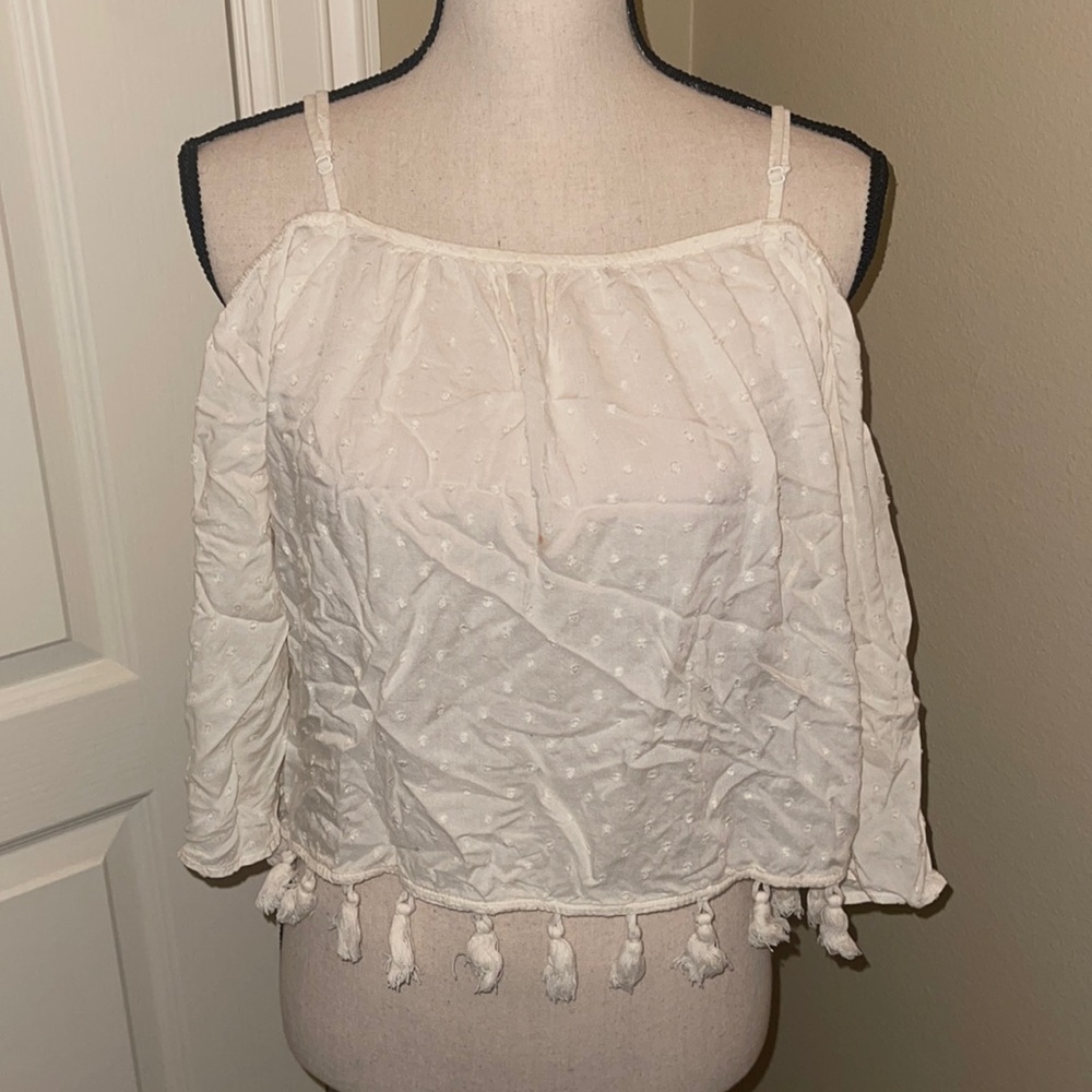 American eagle tassel blouse